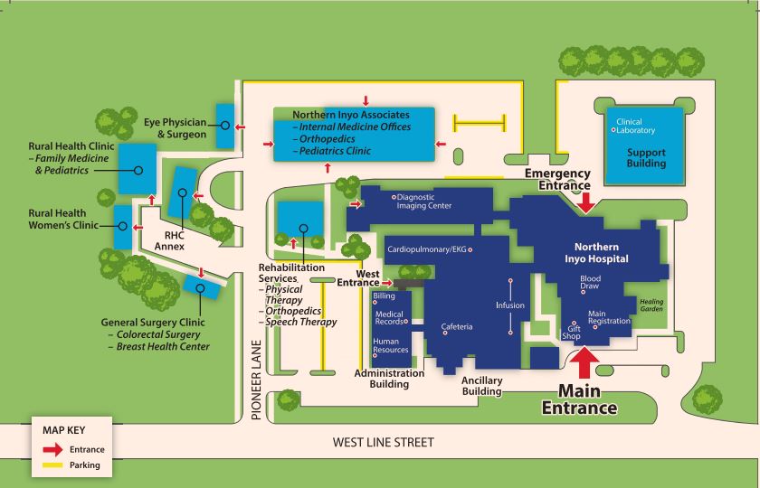 Campus map for NIHD