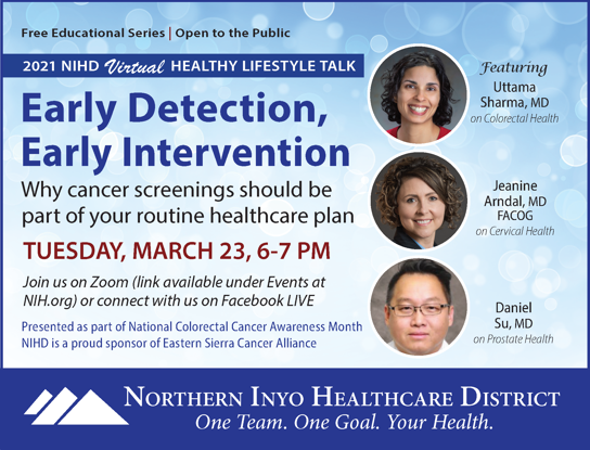 Virtual Healthy Lifestyle Talk: Early Detection, Early Intervention