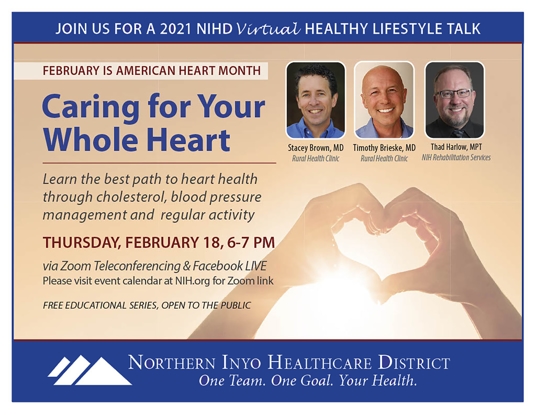 NIHD Virtual Healthy Lifestyle Talk: Caring For Your Whole Heart
