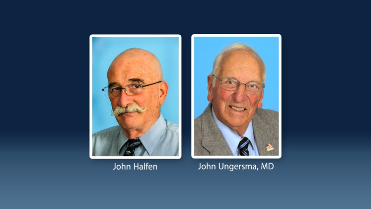 Plaque Unveiling Ceremony Honoring John Halfen and Dr. John Ungersma
