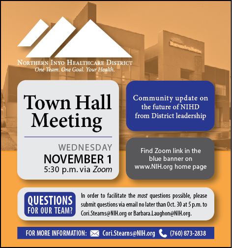 Advertisement for November 1st Community Town Hall 