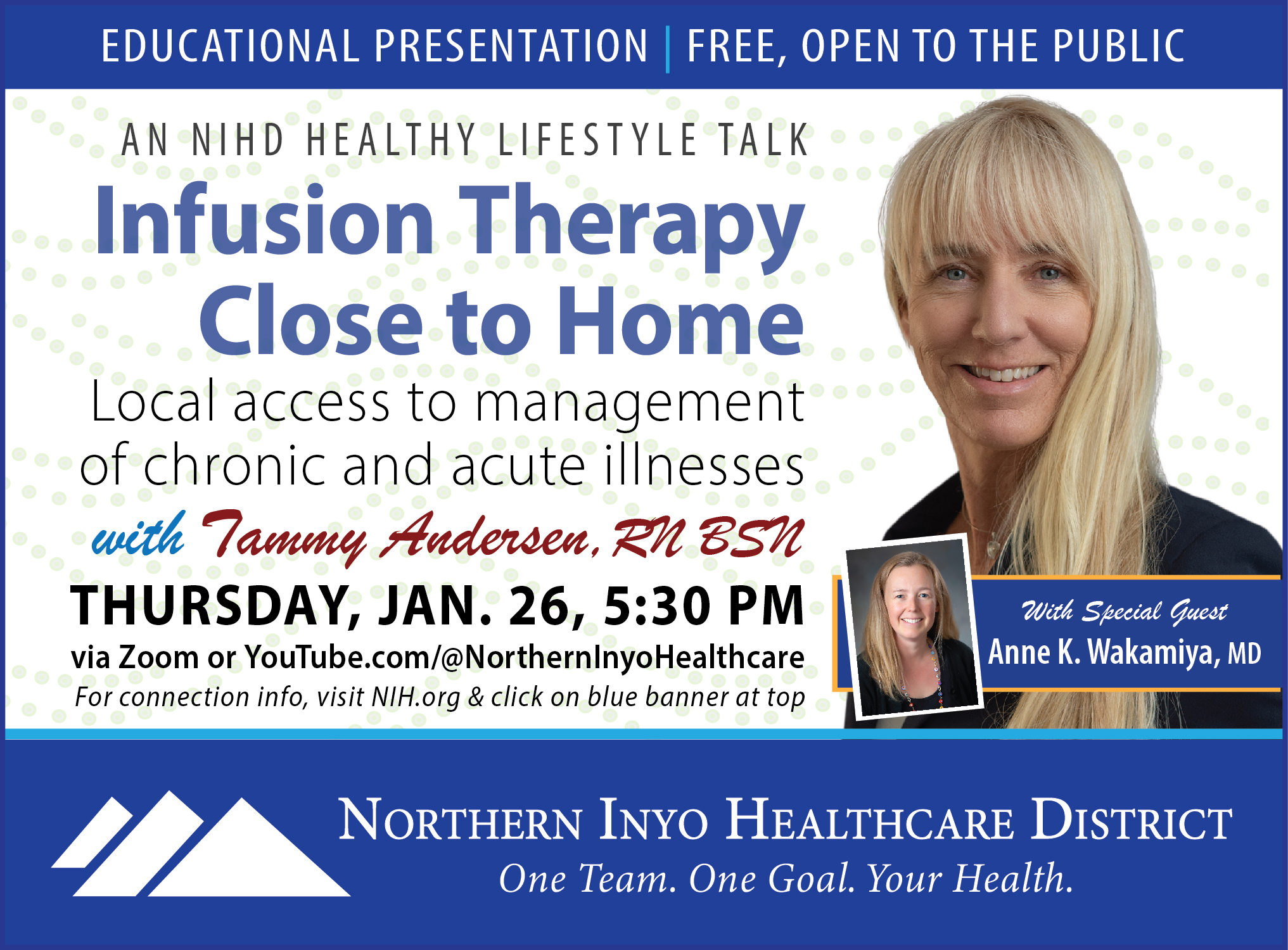 Photo of event ad for Infusion talk