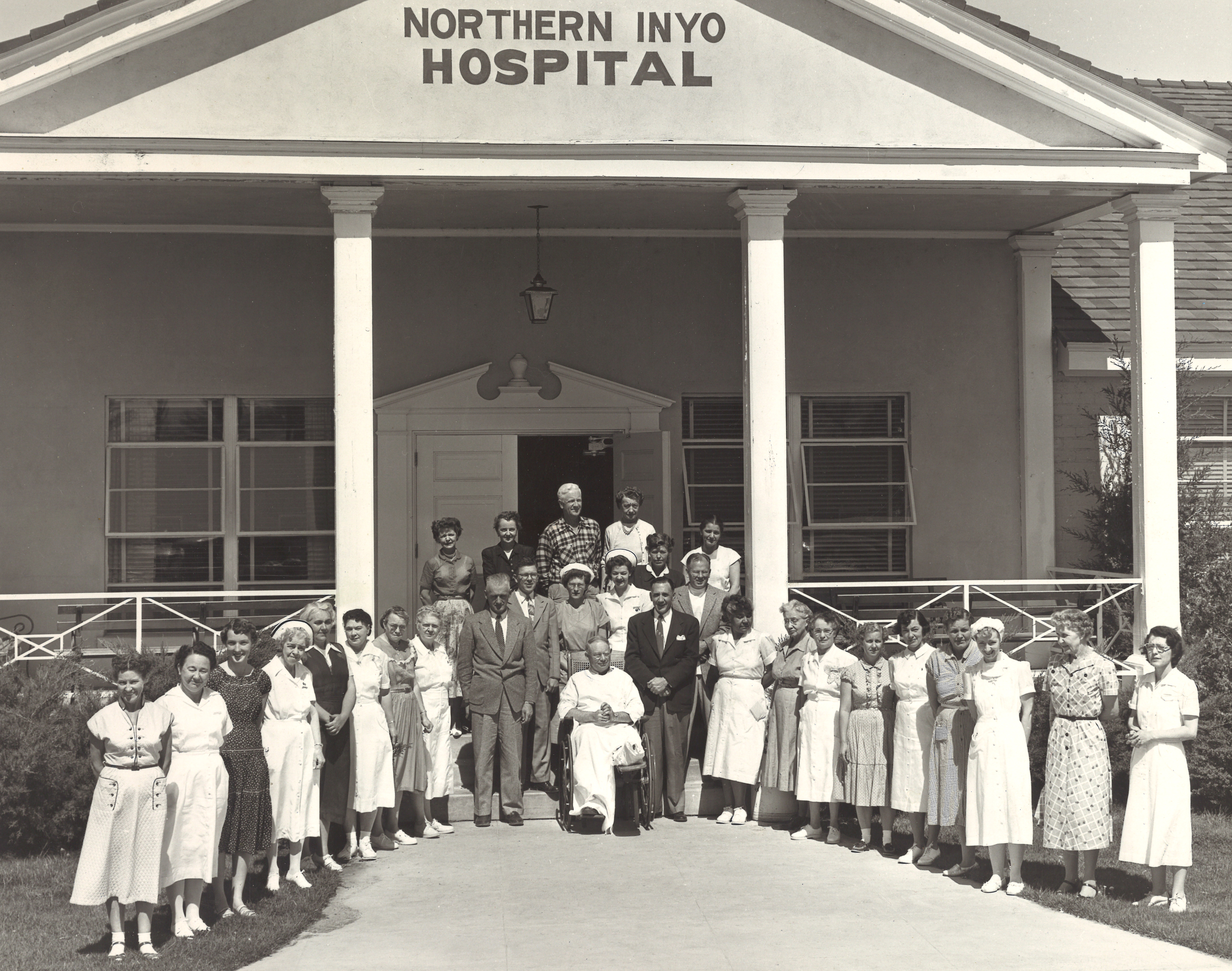 external of old hospital building