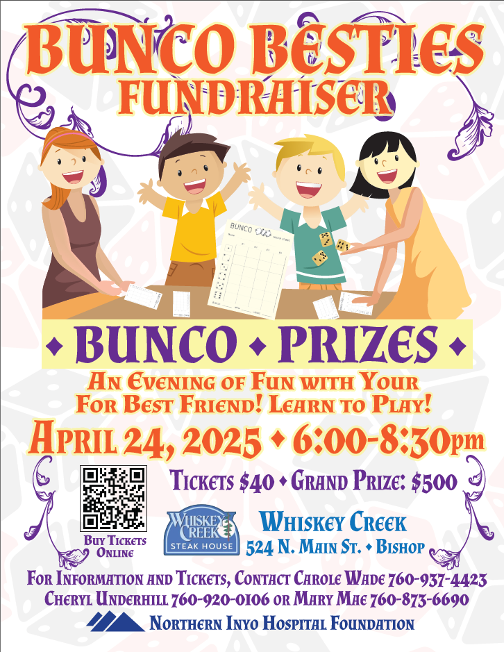 advertising flyer for Bestie Bunco 2025