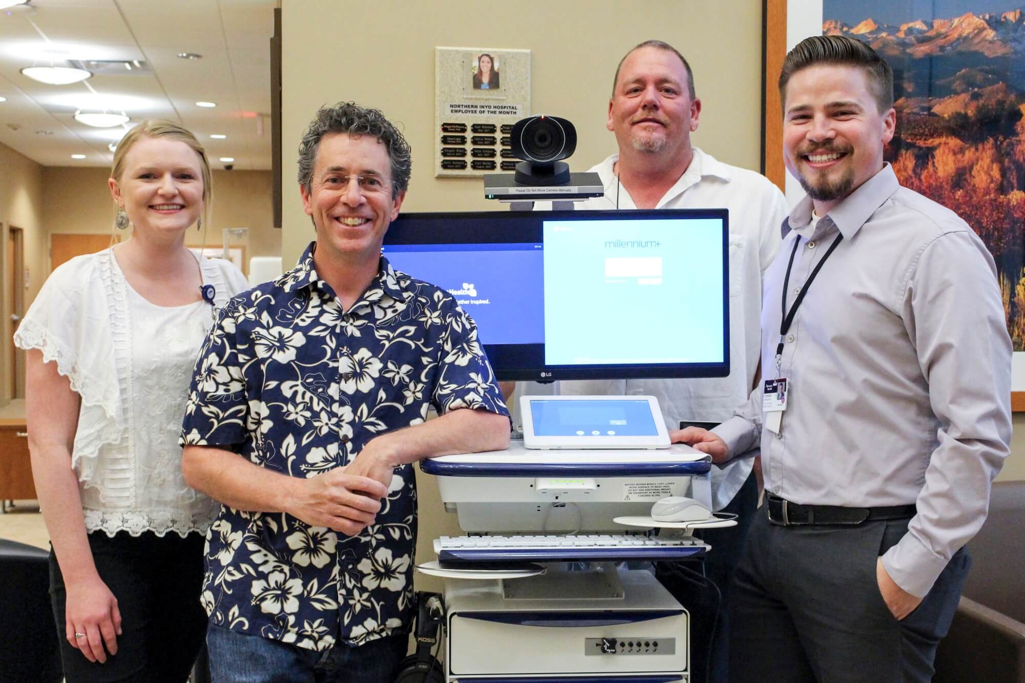 from left to right, Jessica Nichols, MA; Dr. Stacey Brown; Dan David, RHC Administrative Director; and, Stephen Hoekendorf